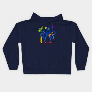 Octopus skating Kids Hoodie